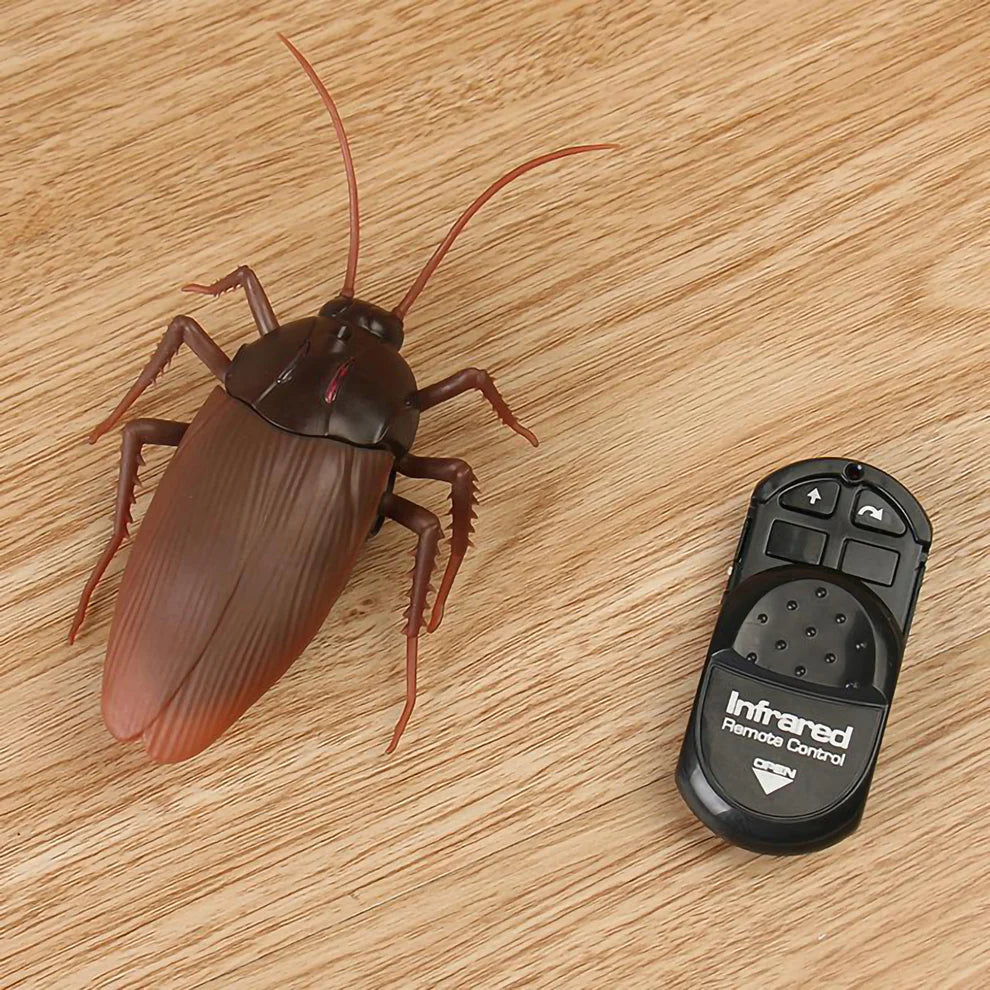Remote Control Realistic Fake Cockroach RC Prank Insect Toy, Infrared, Scary Trick, Party Surprise Gift