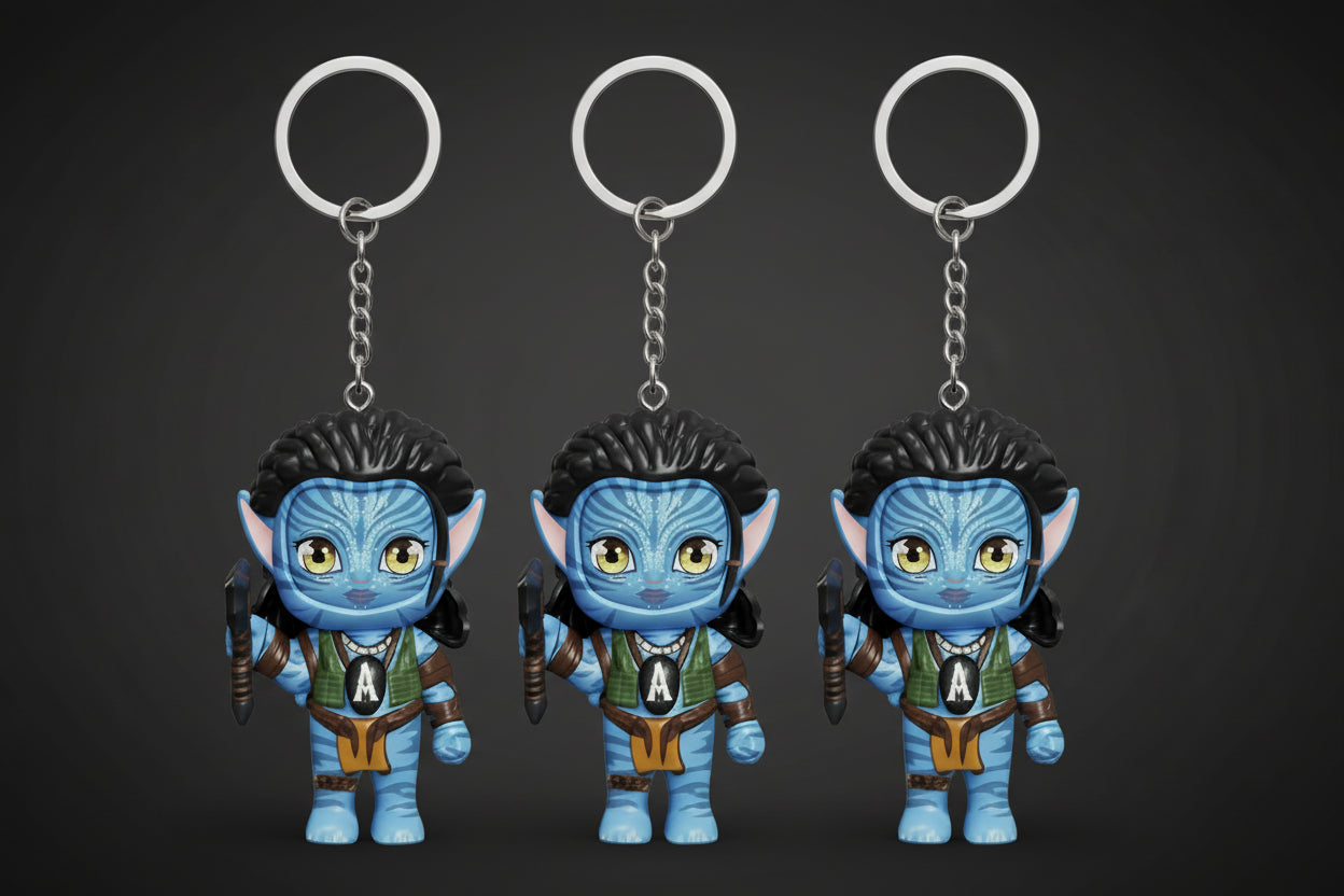 Avatar Face Changing Keychain Pack of 3