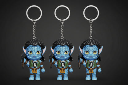 Avatar Face Changing Keychain Pack of 3