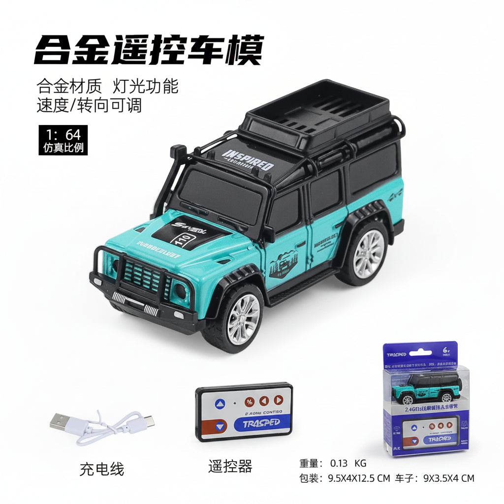 Mini Jeep 1:64 RC Off-Road Remote Control Toy