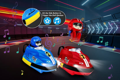 High-Speed Go Kart Remote Control Car with Smoke mobile app control for Kids RC Collision Cars