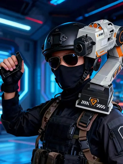 Smart Shoulder Blaster Robotic Motion Tracking Toy with Remote Control & 10 Soft Bullets