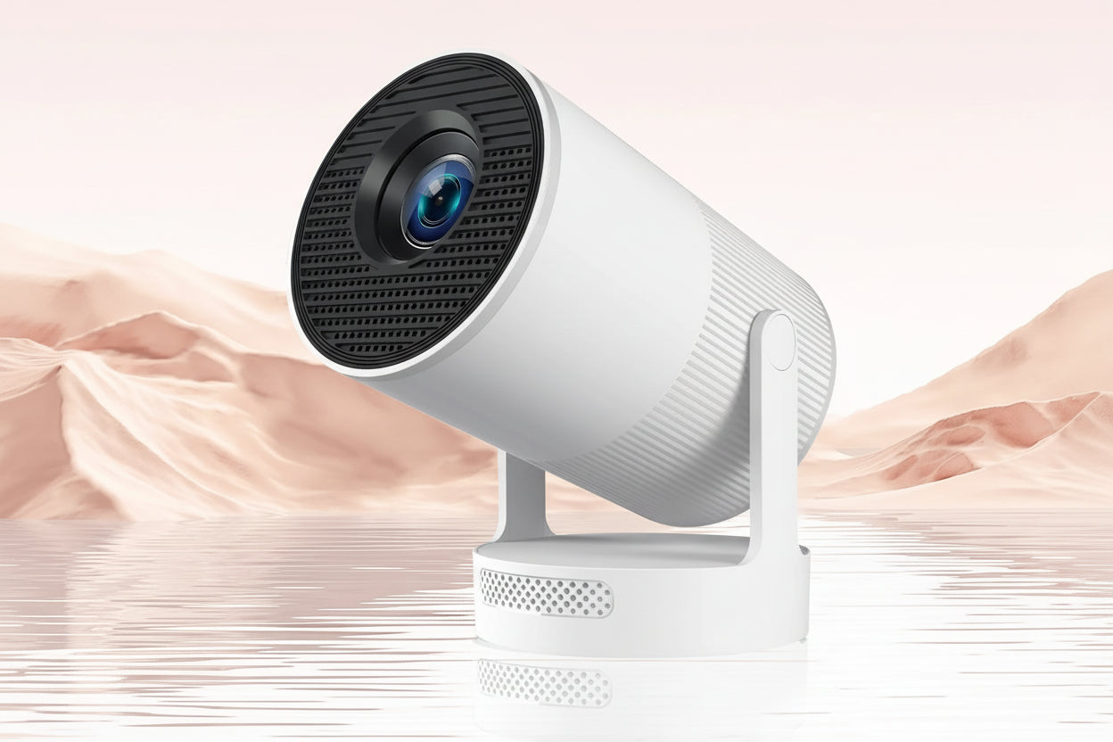 Smart 4K Ultra HD LED Home Cinema Projector: Netflix, Prime, OTT & Education