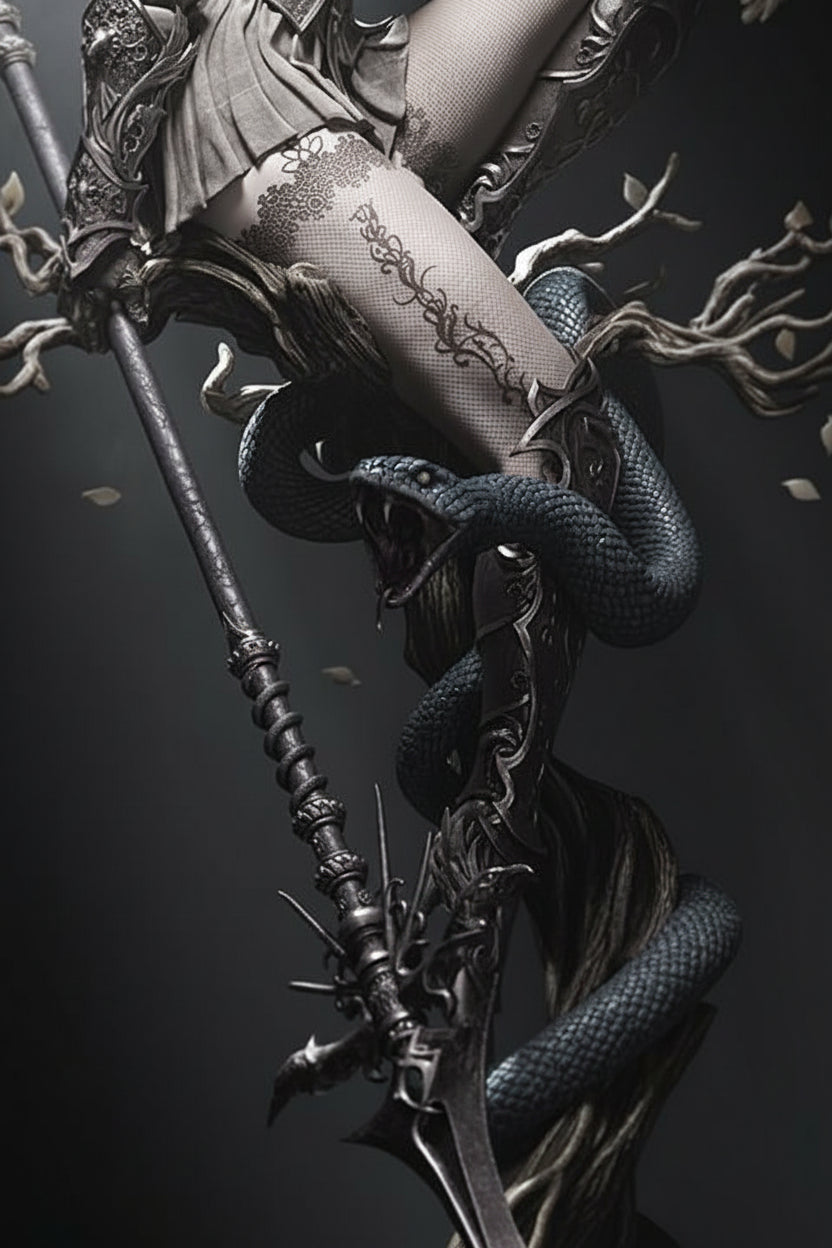Lenora Queen of Crows Statue – 3D Printed Resin Collectible By Tibs 3D Studio
