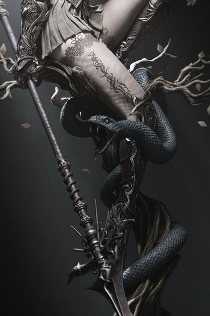 Lenora Queen of Crows Statue – 3D Printed Resin Collectible By Tibs 3D Studio