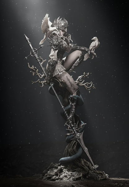 Lenora Queen of Crows Statue – 3D Printed Resin Collectible By Tibs 3D Studio