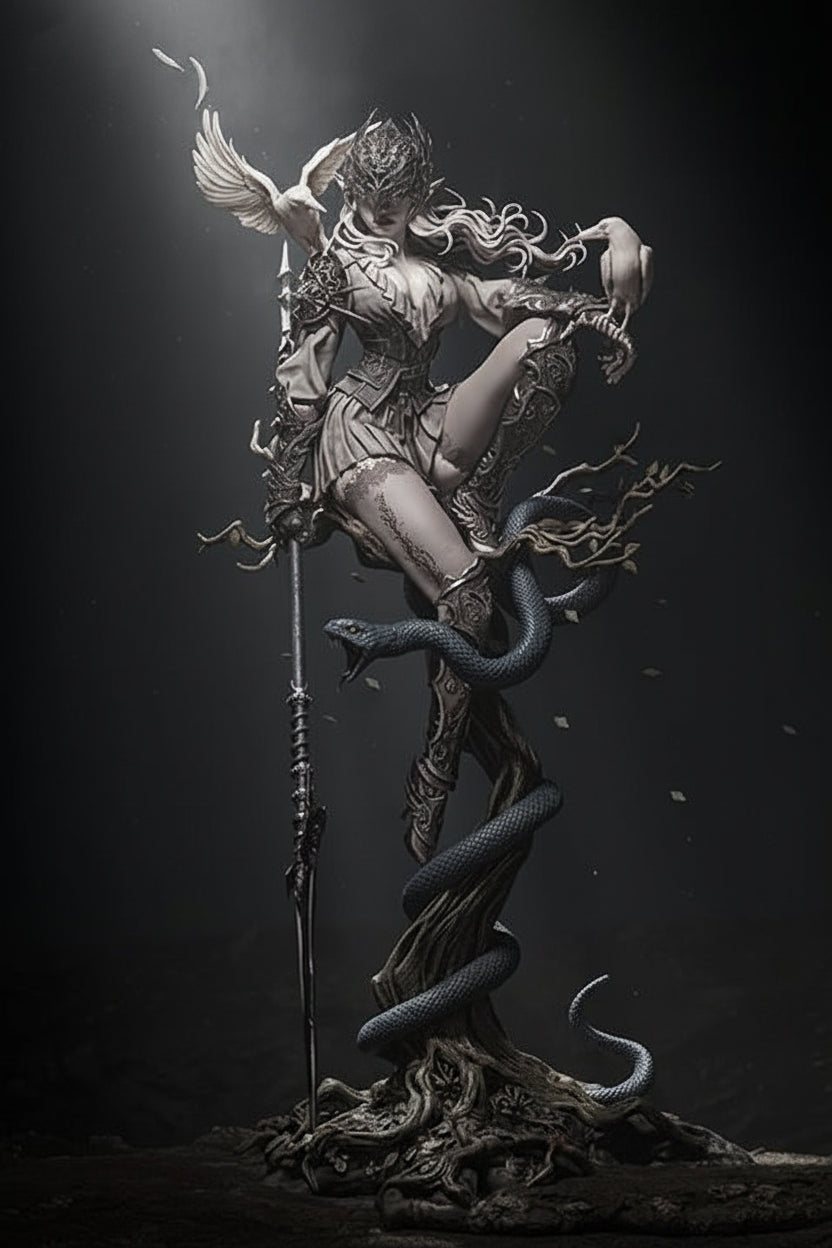 Lenora Queen of Crows Statue – 3D Printed Resin Collectible By Tibs 3D Studio