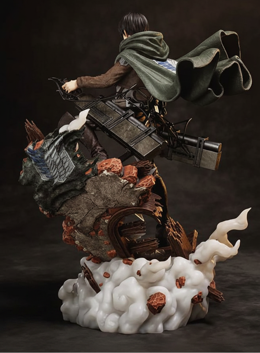 Levi Ackerman Statue – Attack on Titan 3D Printed Resin Collectible By Tibs 3D Studio