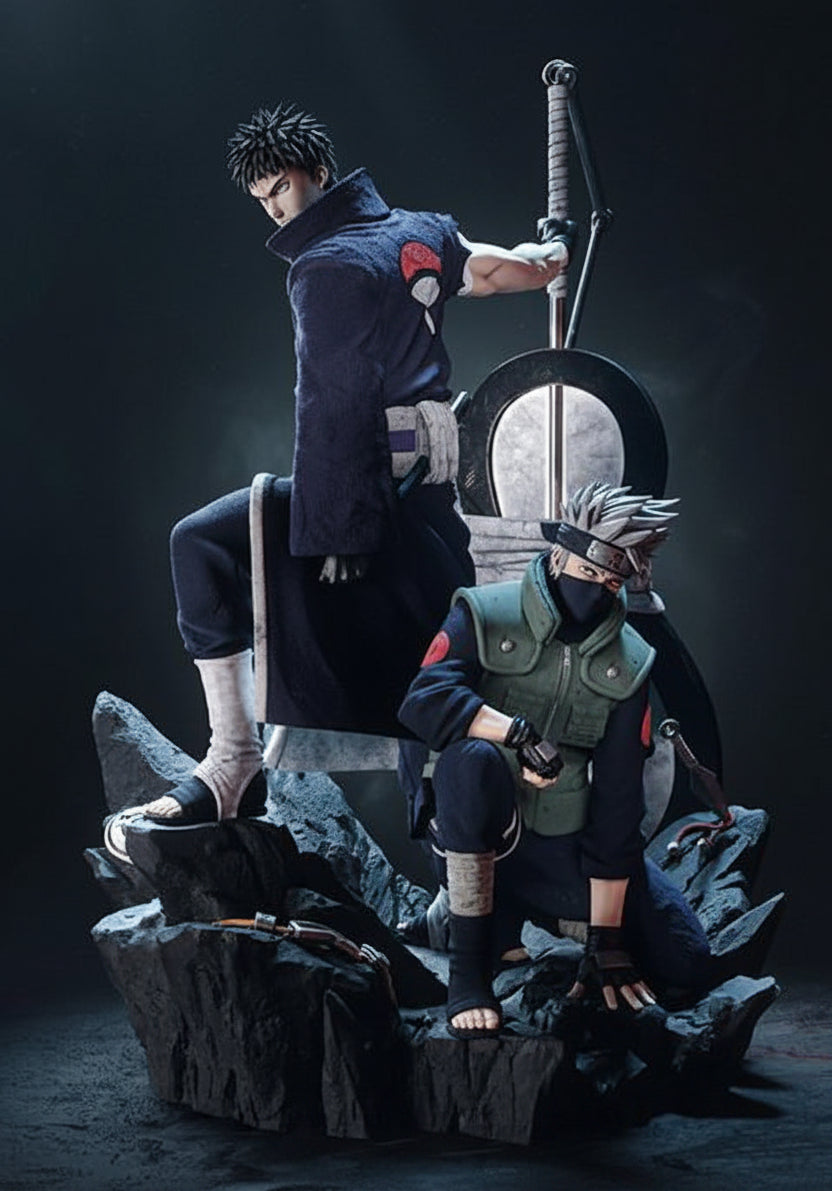 Kakashi & Obito Naruto Resin Statue By Tibs 3D Studio – 3D Printed Collector Edition