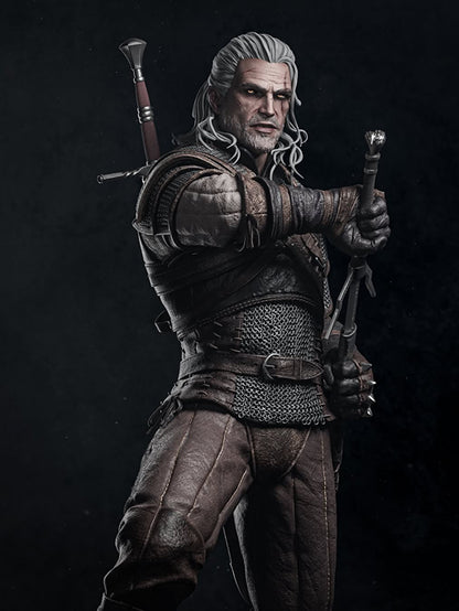 Geralt of Rivia The Witcher 1/6 Scale Resin Statue by Tibs 3D Studio – Premium Collector Edition