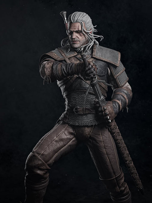 Geralt of Rivia The Witcher 1/6 Scale Resin Statue by Tibs 3D Studio – Premium Collector Edition