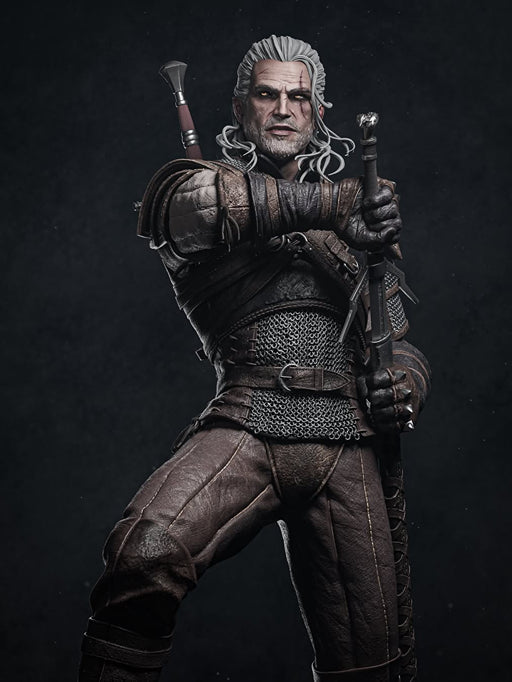 Geralt of Rivia The Witcher 1/6 Scale Resin Statue by Tibs 3D Studio – Premium Collector Edition