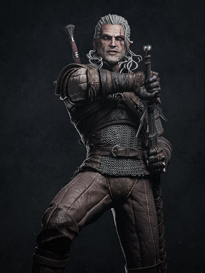 Geralt of Rivia The Witcher 1/6 Scale Resin Statue by Tibs 3D Studio – Premium Collector Edition