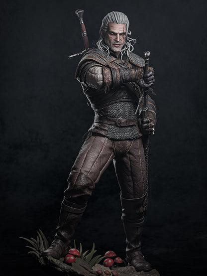 Geralt of Rivia The Witcher 1/6 Scale Resin Statue by Tibs 3D Studio – Premium Collector Edition