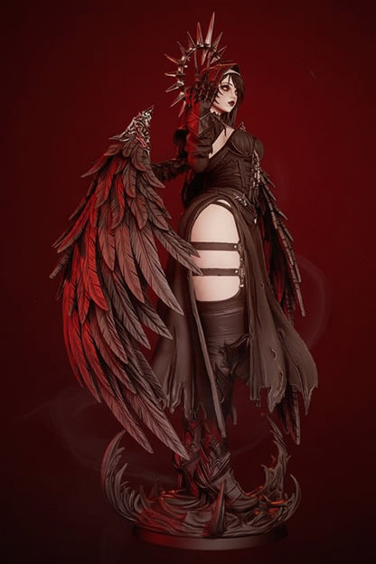 Corrupted Nun Dark Angel Statue – 3D Printed Resin Collectible By Tibs 3D Studio