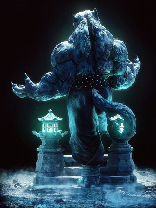 Tai Lung Snow Leopard Kung Fu Panda Statue 3D Printed Resin Collectible By Tibs 3D Studio