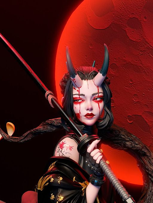 One Grace and Tear 3D Printed Resin Statue By Tibs 3D Studio – Premium Samurai Art Collector Edition