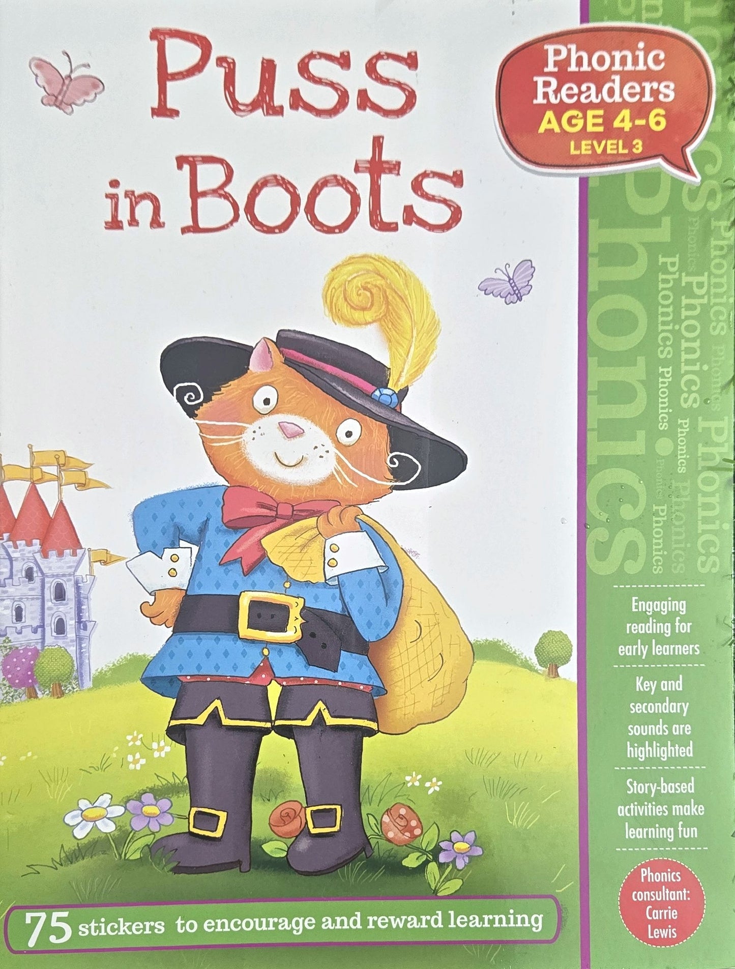 Phonic Readers Age 4-6 Level 3: Puss in Boots By Autumn Publishing