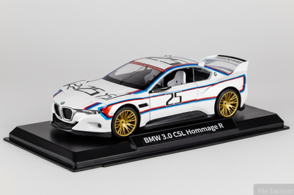 BWM CSL 3.0 HOMMAGE R Car CCA Diecast Model 1:24- Hommage R Metal Toy Cars