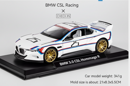 BWM CSL 3.0 HOMMAGE R Car CCA Diecast Model 1:24- Hommage R Metal Toy Cars