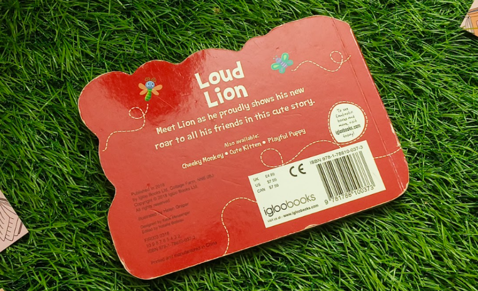 Loud Lion (Die-cut Shaped Animals) Board Book
