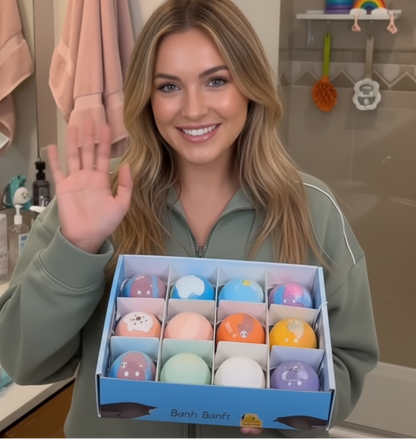 Bath Bombs for Kids with Surprise Toys Inside - Handmade Natural Safe Ingredients for Sensitive Skin - Gift for Girls and Boys