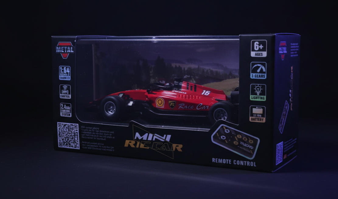 Mini RC Formula 1 Leclerc (with Driver) Speed Regulating Alloy Model Remote Control Car 1:64 Scale 2.4 GHz
