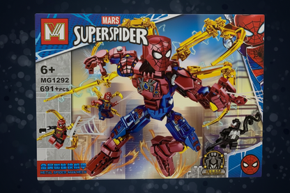 Mars Super Spider Constructor Block Set (MG1292) 691 Pcs