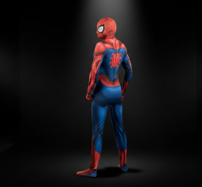 Spider-Man Deluxe Zentai Suit Halloween Costume For Adults