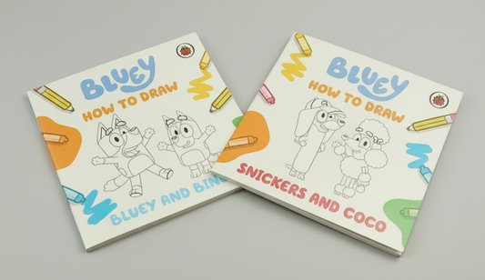 Combo 2 Books Bluey: How to Draw : Snickers And Coco And Bluey and Bingo By Bluey (Paperback)
