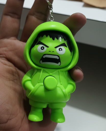 Hulk Face Changing Keychain Pack of 3
