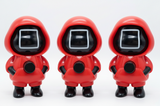 Squid Game Character Face Changing Keychain Pack of 3