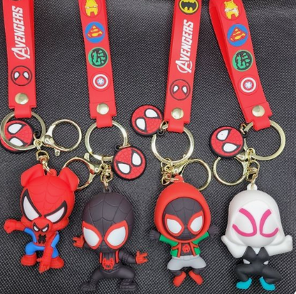 Spiderman 3D Keychains 4 Models