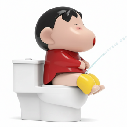 Shin-chan Mischievous Funny Toilet Theme Toy