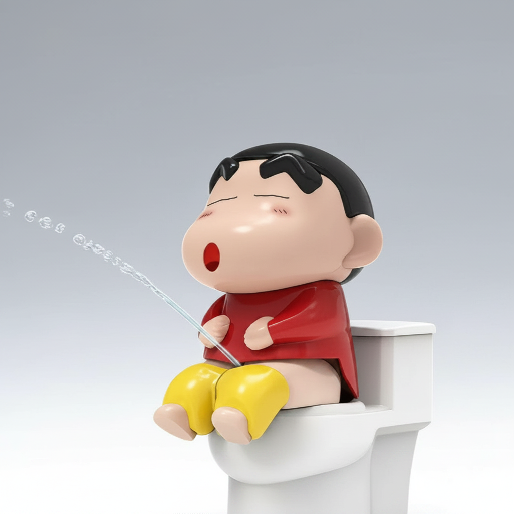 Shin-chan Mischievous Funny Toilet Theme Toy