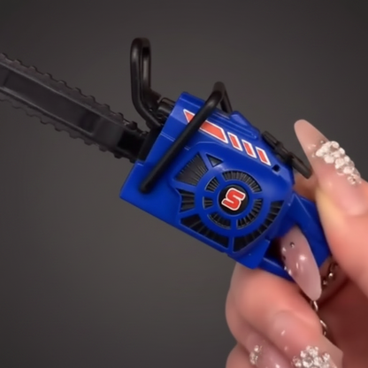 Mini Funny Chainsaw Moving Toy Keychain