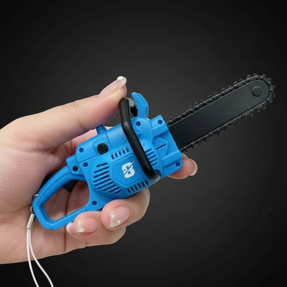 Mini Funny Chainsaw Moving Toy Keychain