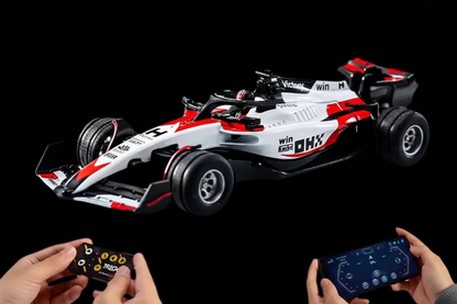 Mini RC Formula 1 Leclerc (with Driver) Speed Regulating Alloy Model Remote Control Car 1:64 Scale 2.4 GHz