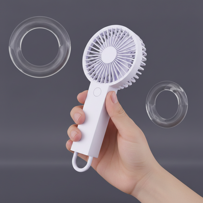 Mini Handheld Net Fan Portable USB Rechargeable Use For Office/Market/Travel/School Indoor and Outdoor Use