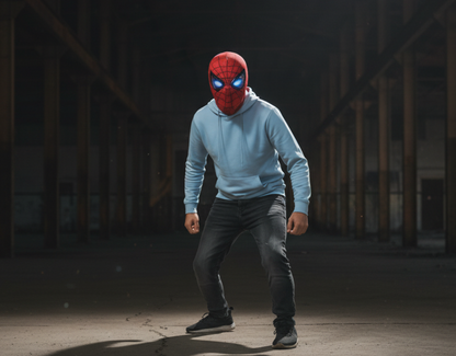 The Amazing Spider-Man Mask Glowing Eye & Jaw-Controlled LED