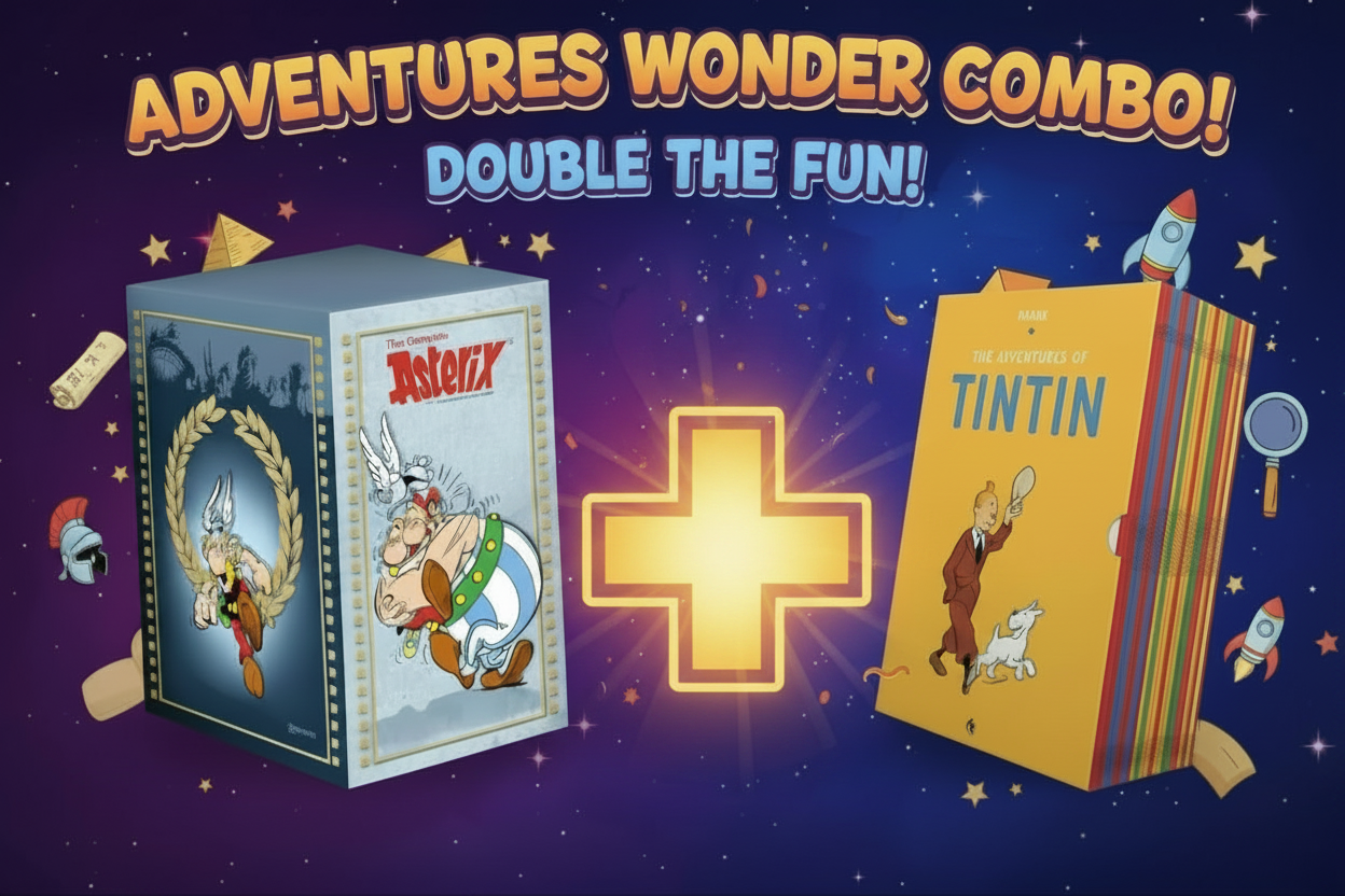 COMBO SET - TINTIN + ASTERIX BOXSET