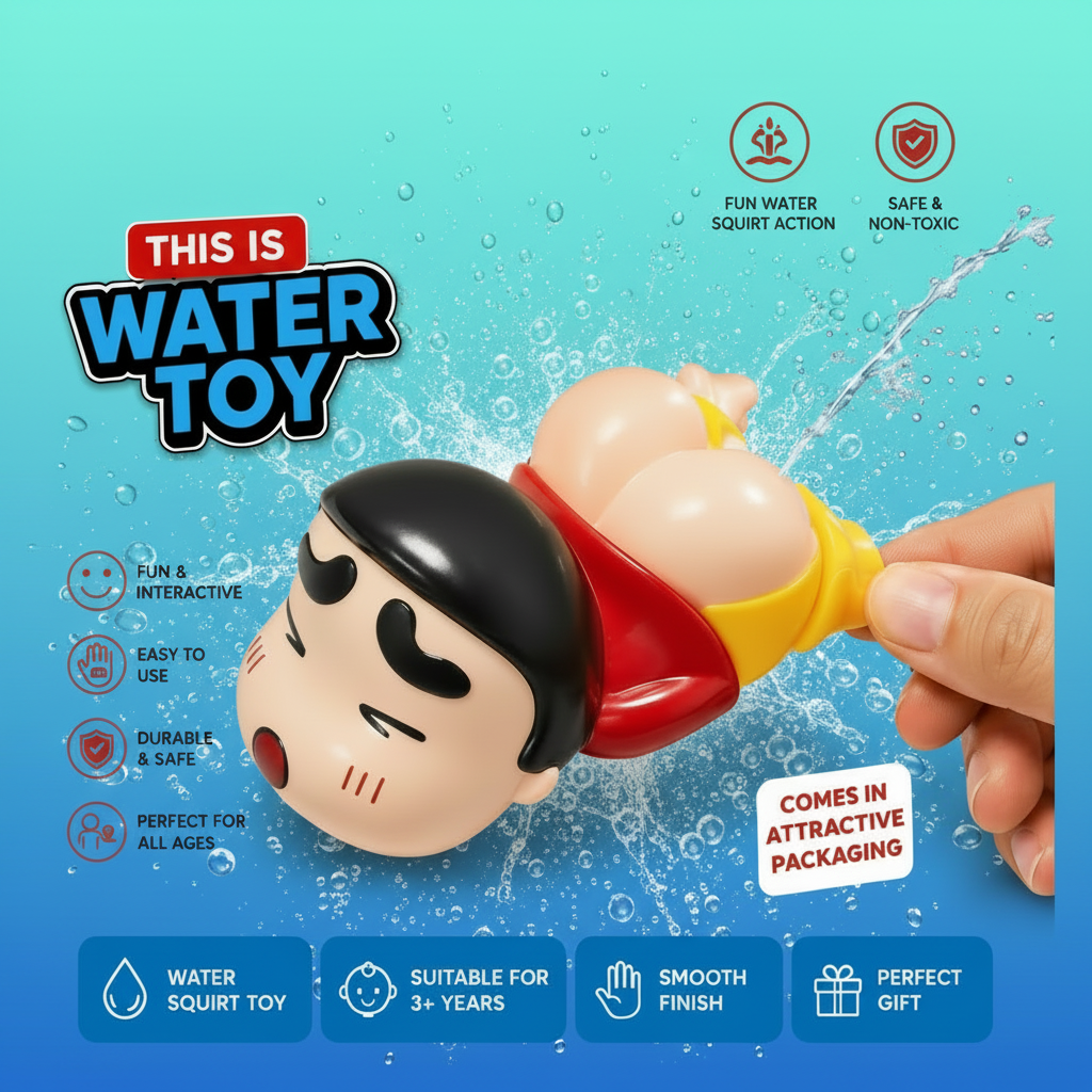 Shin-chan Lying Down Susu Butt Prank Toy