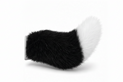 Funny Electric Furry Kitty Moving Tail Rechargeable With Remote Control Cute Funny Auto Decor Accessory
