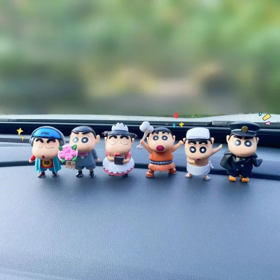 Shinchan Purpose Stylish Mini Figure Set of 6