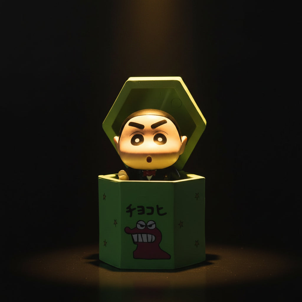 Valentine Shinchan Proposal Ring Box Cute Figure