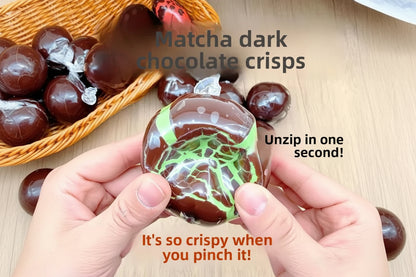 Crispy Dark Chocolate Stress Ball Squishy Toy for Calming Moments and Travel Entertainment