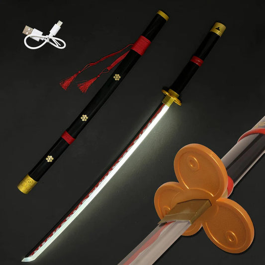 One Piece: Roronoa Zoro Yama Enma Cosplay Replica Led Katana - 40 inches Rechargeable