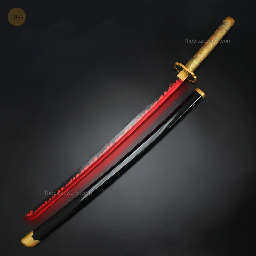 Yoriichi Tsugikuni Wooden Neon Katana -104cm