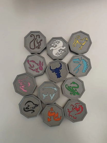 Jackie Chan Talisman Magnetic Stones with Shendu & Wall Mount