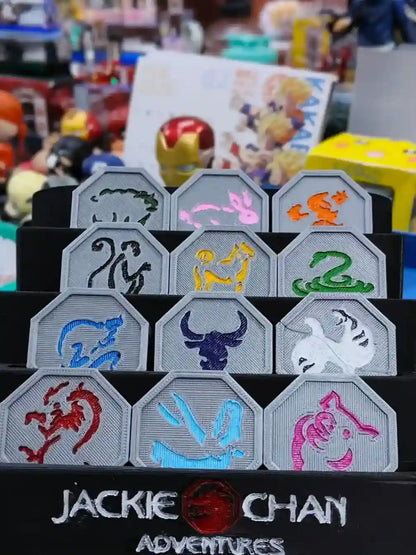 Jackie Chan Talismans Stones With Stand